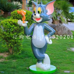 汤姆猫雕塑，卡通雕塑