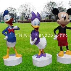 唐老鸭米老鼠雕塑，卡通动物雕塑