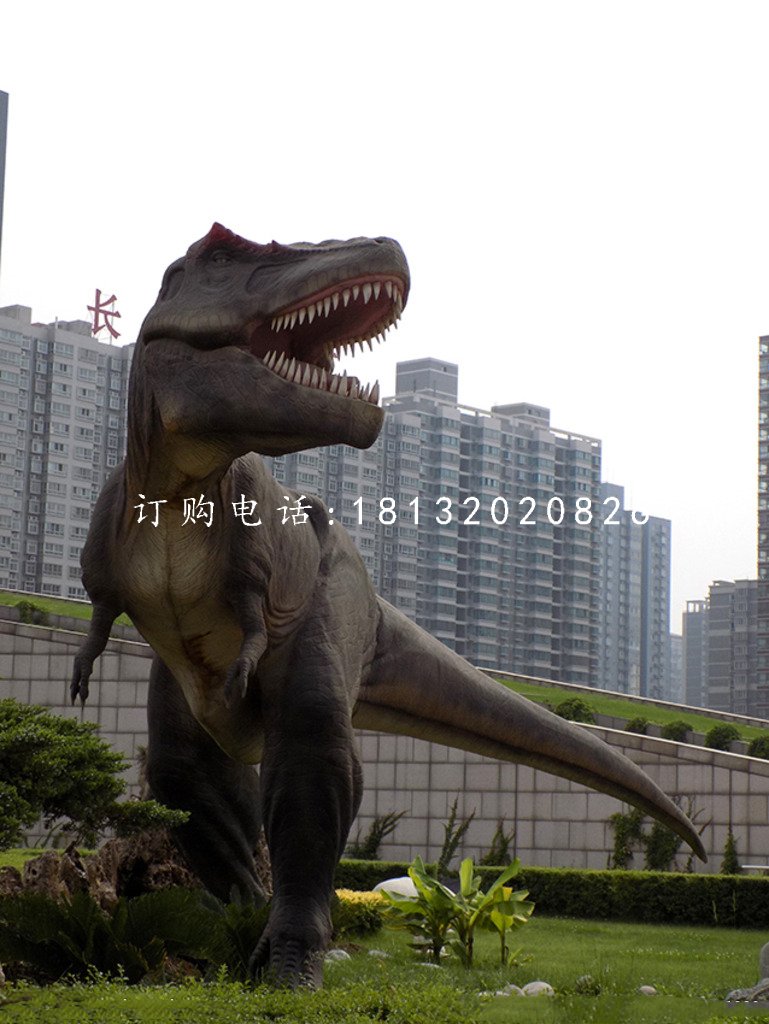 玻璃钢动物，公园恐龙雕塑 (4)