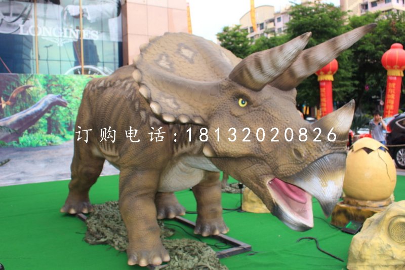 玻璃钢动物，公园恐龙雕塑 (3)