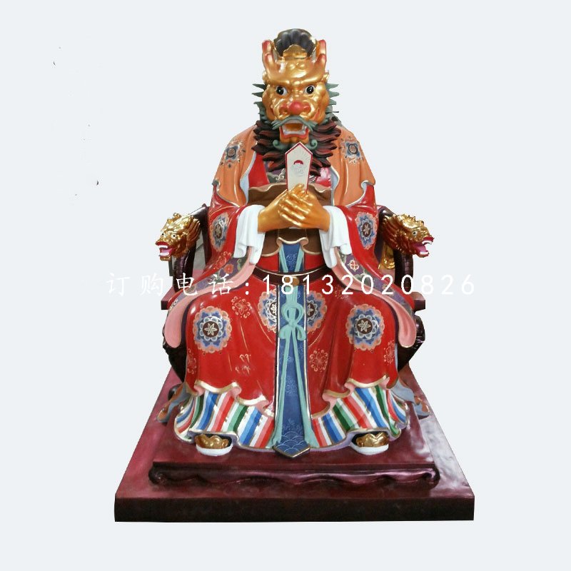 玻璃钢龙王雕塑，神仙雕塑