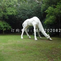 长颈鹿石雕，公园动物石雕