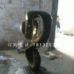 抽象雕塑，公园景观铜雕