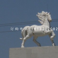 玻璃钢马雕塑，广场动物雕塑