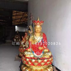 玻璃钢彩绘佛像，地藏王菩萨雕塑
