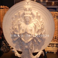 汉白玉千手观音，石雕佛像