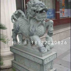 麒麟雕塑，青石动物雕塑
