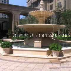 小区喷泉石雕，景观石雕