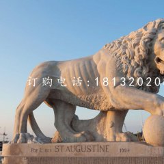非洲狮石雕，广场石狮子