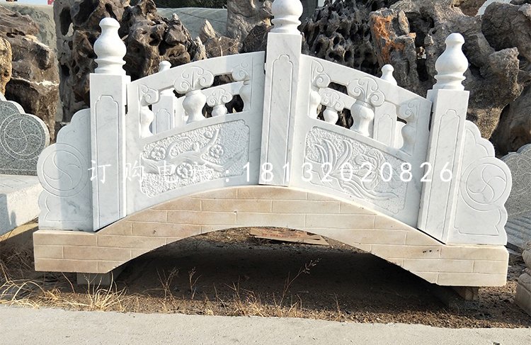 汉白玉桥，石雕小桥