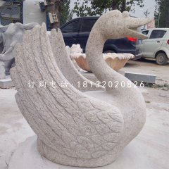 石雕天鹅，天鹅喷泉石雕