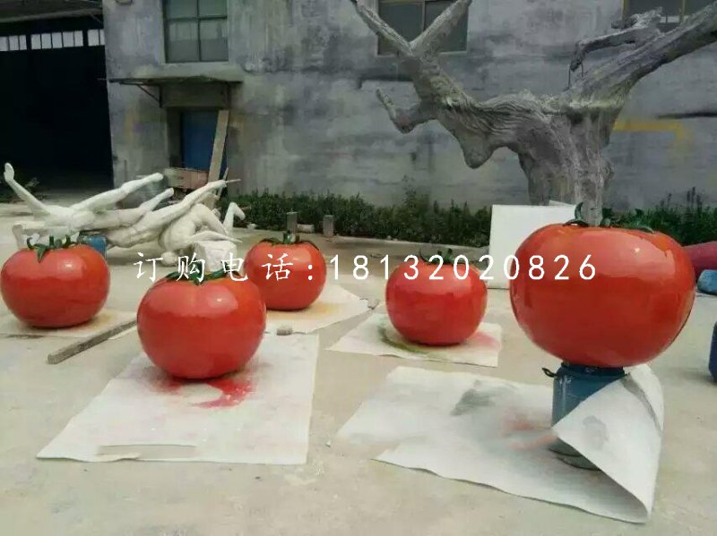 西红柿雕塑玻璃钢仿真蔬菜