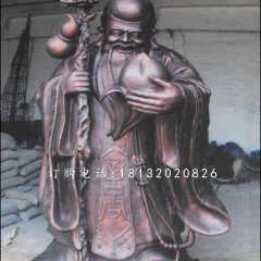 南极仙翁铜雕，神仙铜雕
