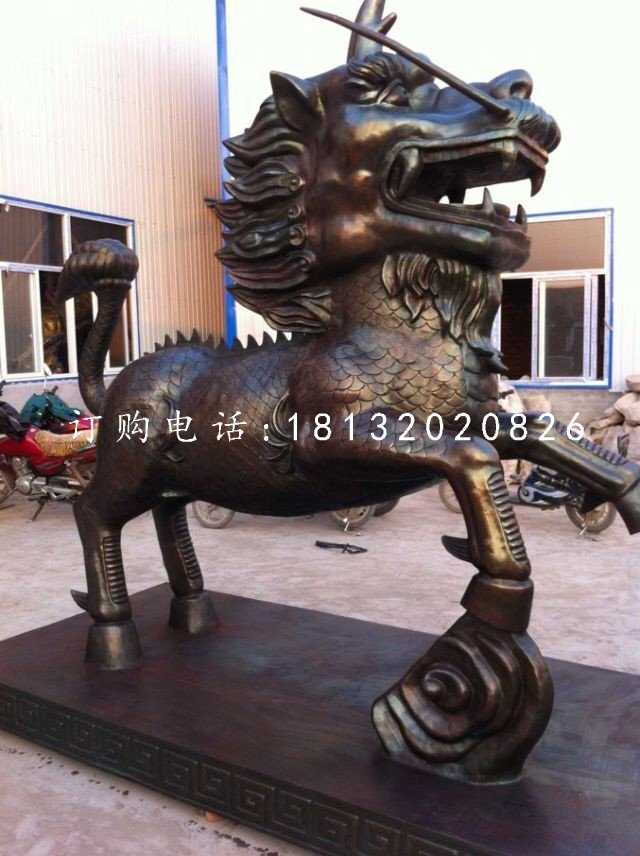 古代神兽铜雕，麒麟铜雕