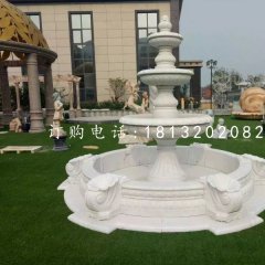 公园石喷泉，欧式喷水盆