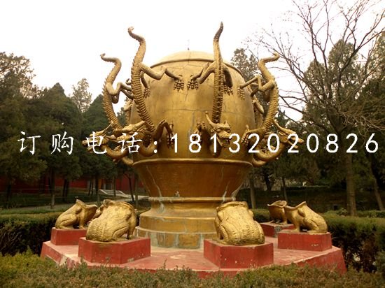 校园景观铜雕，地动仪铜雕