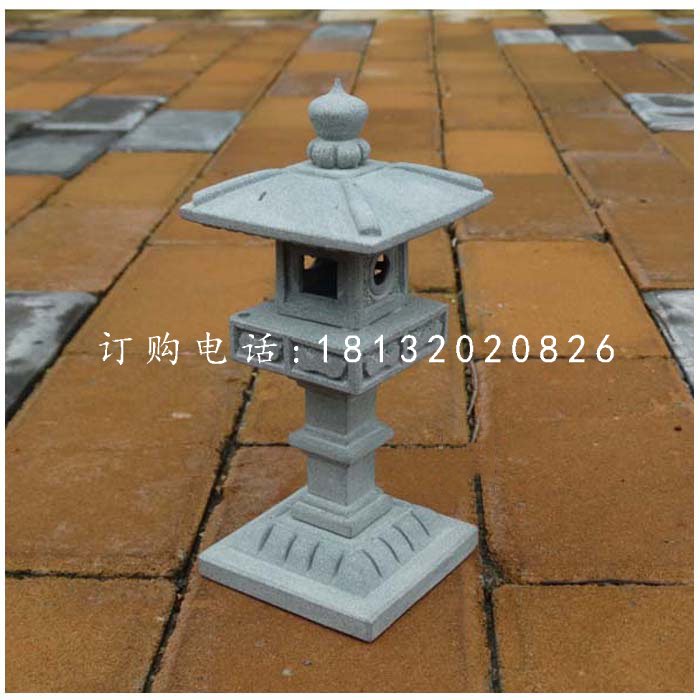 石雕宫灯，公园石雕灯