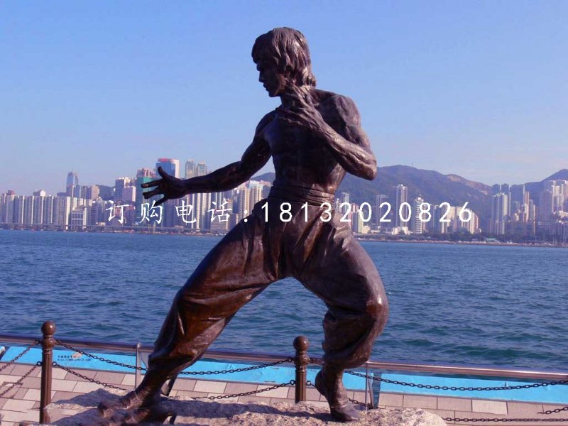 李小龙铜雕，近代名人铜雕