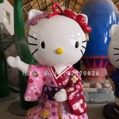 玻璃钢hellokitty商场卡通雕塑