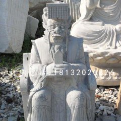 龙王石雕 大理石神像雕塑