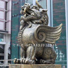 獬豸铜雕 法院门口神兽雕塑
