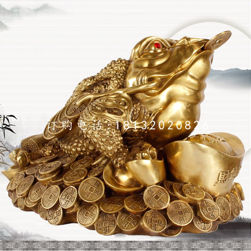 招财金蟾铜雕，企业招财神兽铜雕.jpg