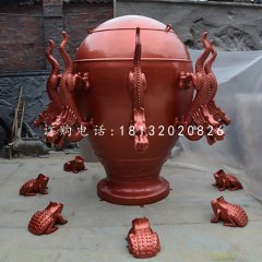 广场景观铜雕，地动仪铜雕