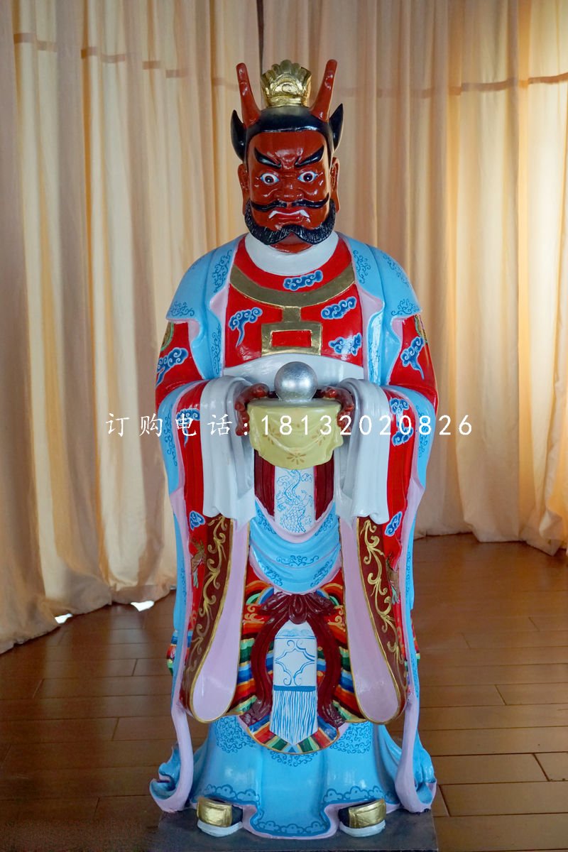 玻璃钢彩绘神仙 龙王雕塑.jpg