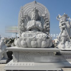 千手观音石雕，大理石佛像