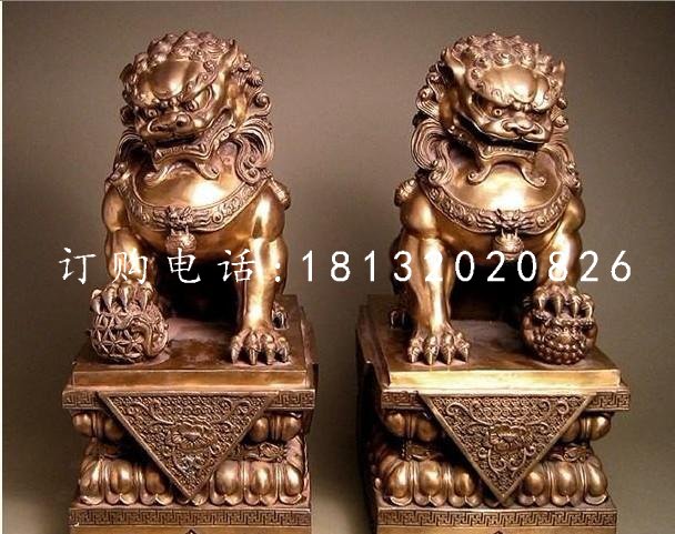 踩球北京狮铜雕 看门狮子铜雕.jpg