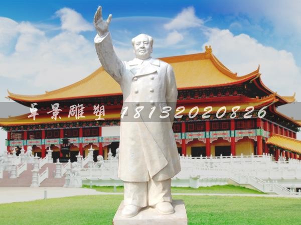 汉白玉毛主席雕塑广场伟人石雕