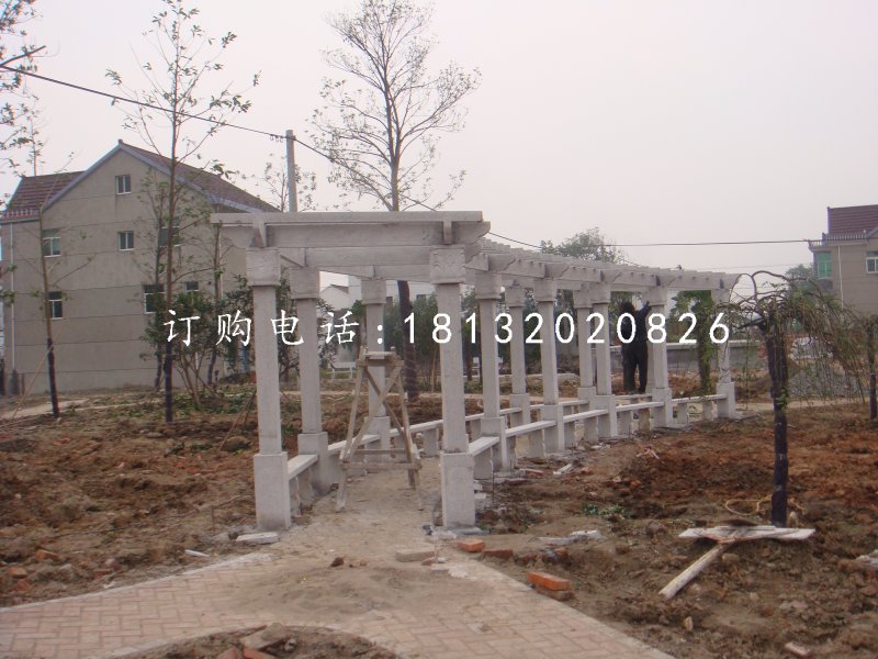 花架长廊石雕，公园石雕走廊.jpg