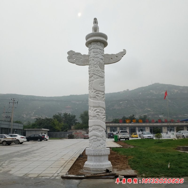 龙柱石雕，汉白玉华表石雕[1][1]
