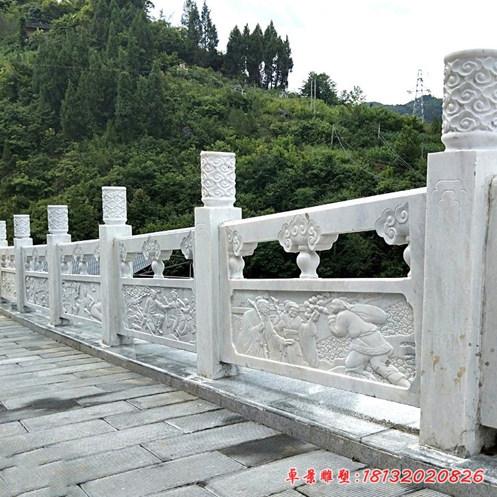 大理石栏杆景区栏杆石雕 (1)[1]