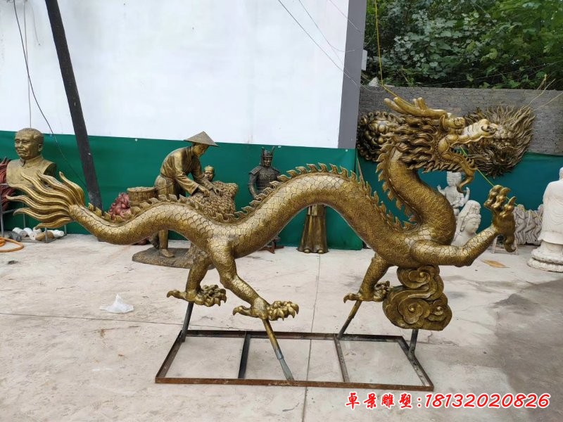 古代神兽铜雕龙