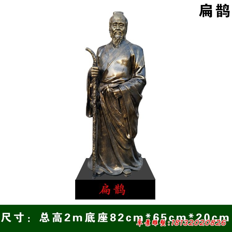 古代名医扁鹊铜雕
