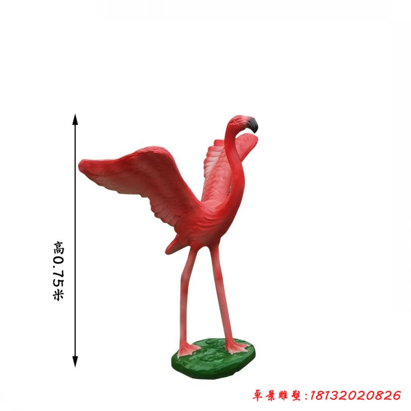 玻璃钢火烈鸟摆件