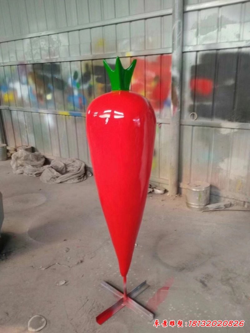 玻璃钢仿真胡萝卜雕塑