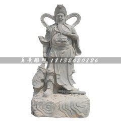 关帝石雕，大理石关帝石雕
