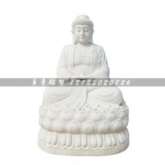 释迦牟尼雕塑，汉白玉佛像雕塑