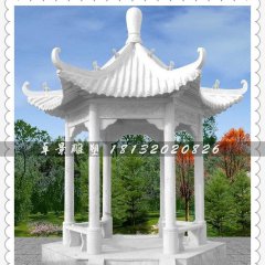 石凉亭，汉白玉石凉亭