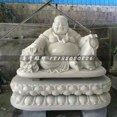 汉白玉弥勒佛，笑面佛雕塑