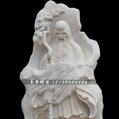 老寿星石雕，汉白玉寿星雕塑