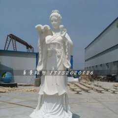 百花神石雕，汉白玉百花神雕塑