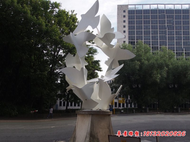 不锈钢抽象和平鸽