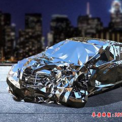 镜面不锈钢抽象汽车