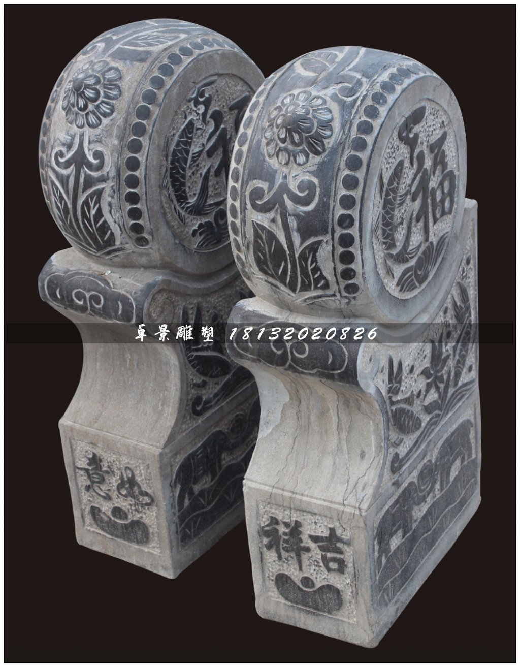 石鼓，门墩，仿古门墩