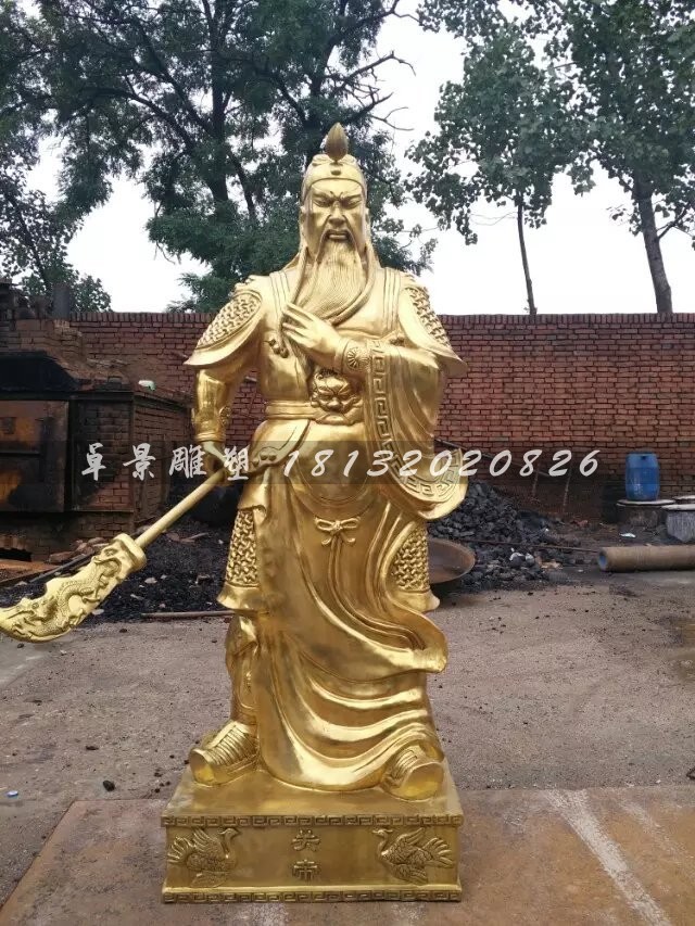 提刀武财神关公铜雕