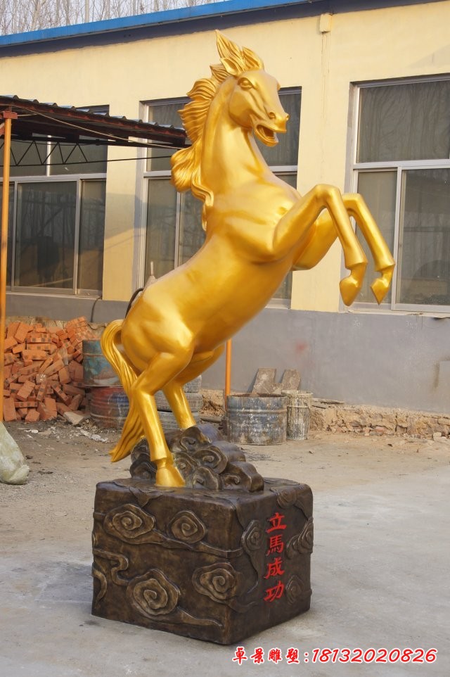 铜马雕塑，立马成功铜雕