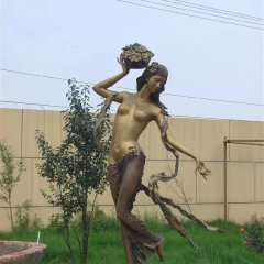 美女铜雕，人物铜雕
